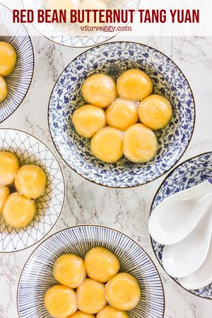 Red Bean Butternut Tang Yuan