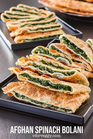 Afghan Spinach Bolani