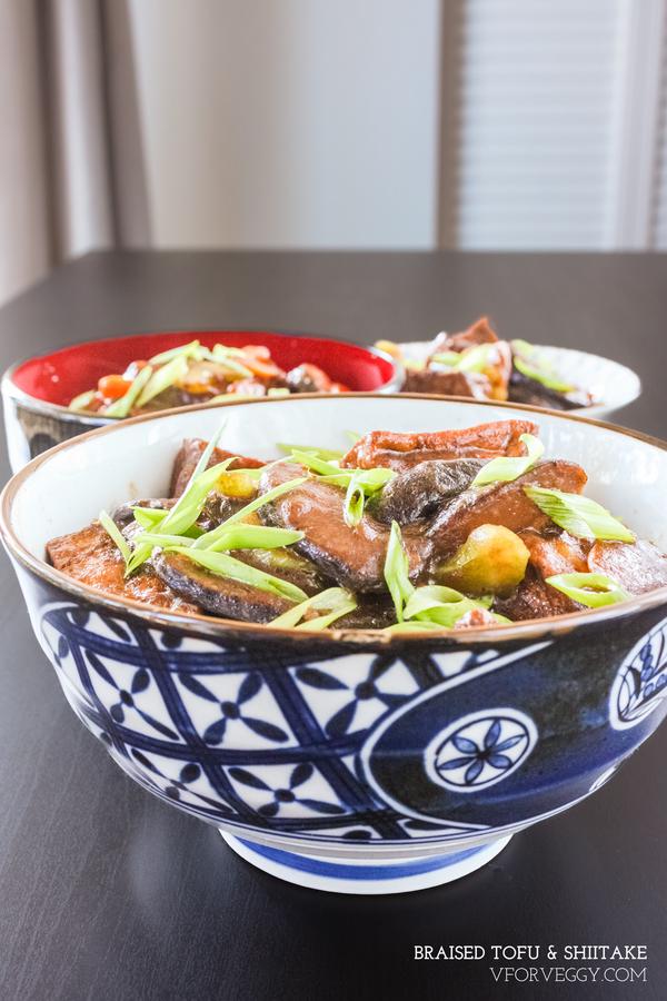 Braised Tofu and Shiitake