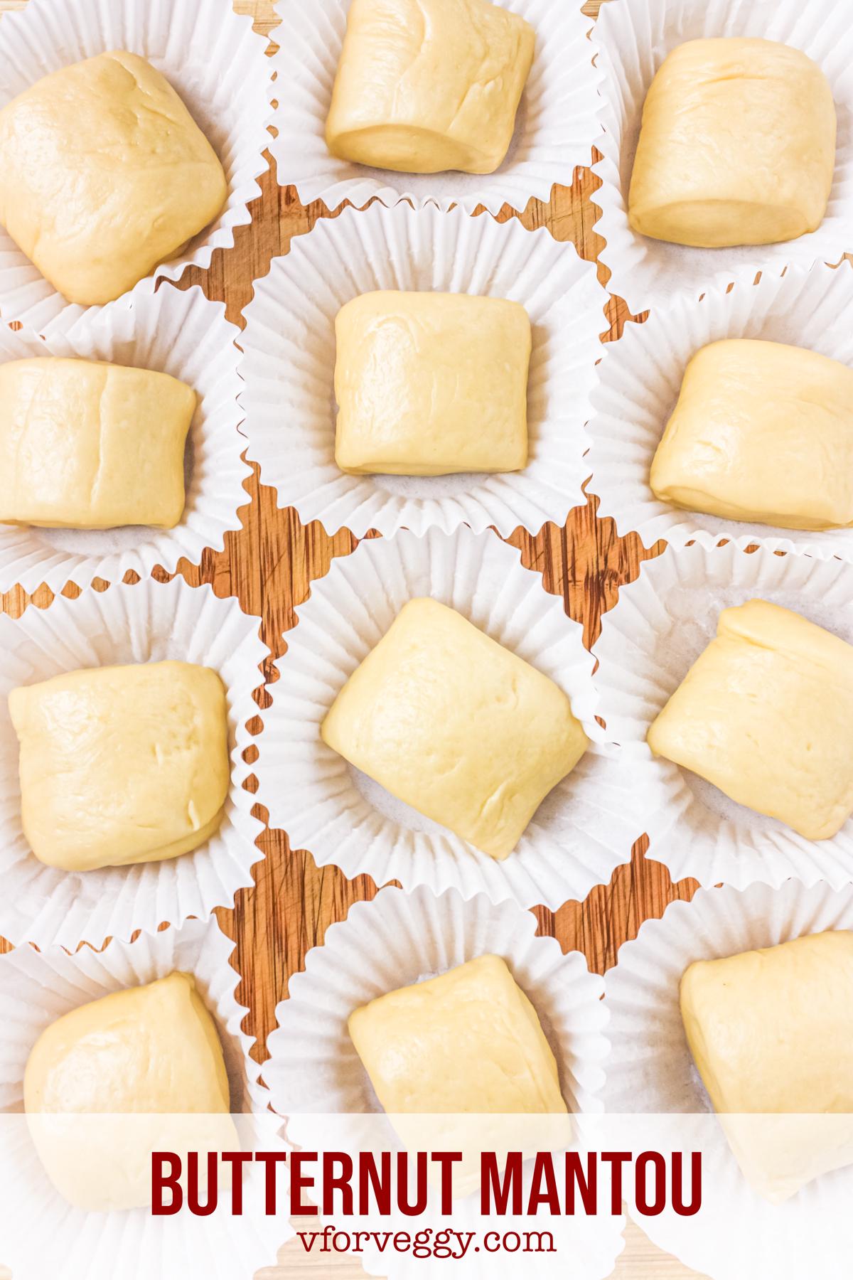 Butternut Mantou, Prior to Steaming.