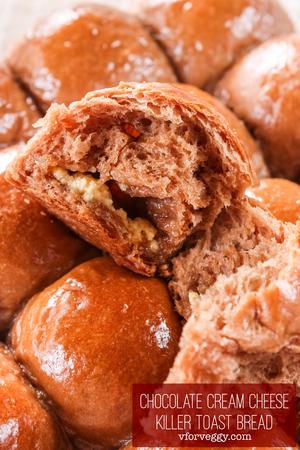 Chocolate Cream Cheese Killer Toast Bread