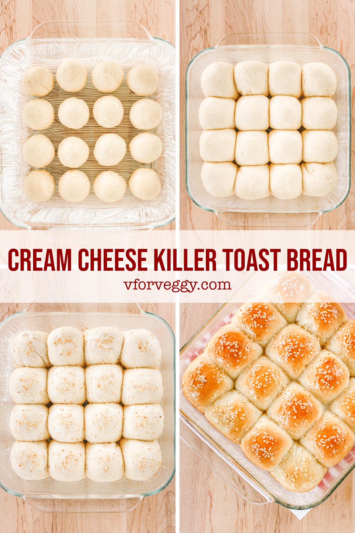 Step by step to make cream cheese killer toast bread.