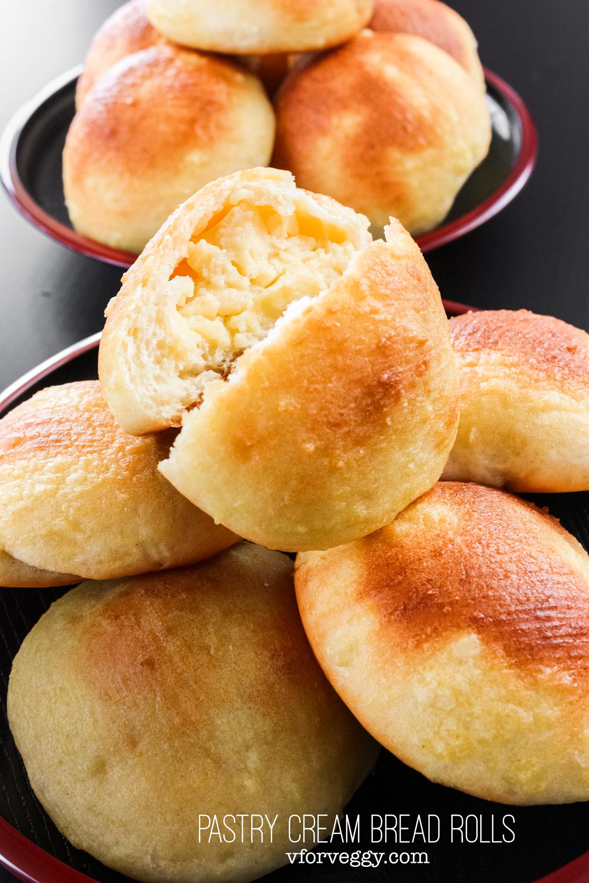 Pastry Cream Bread Rolls V for Veggy