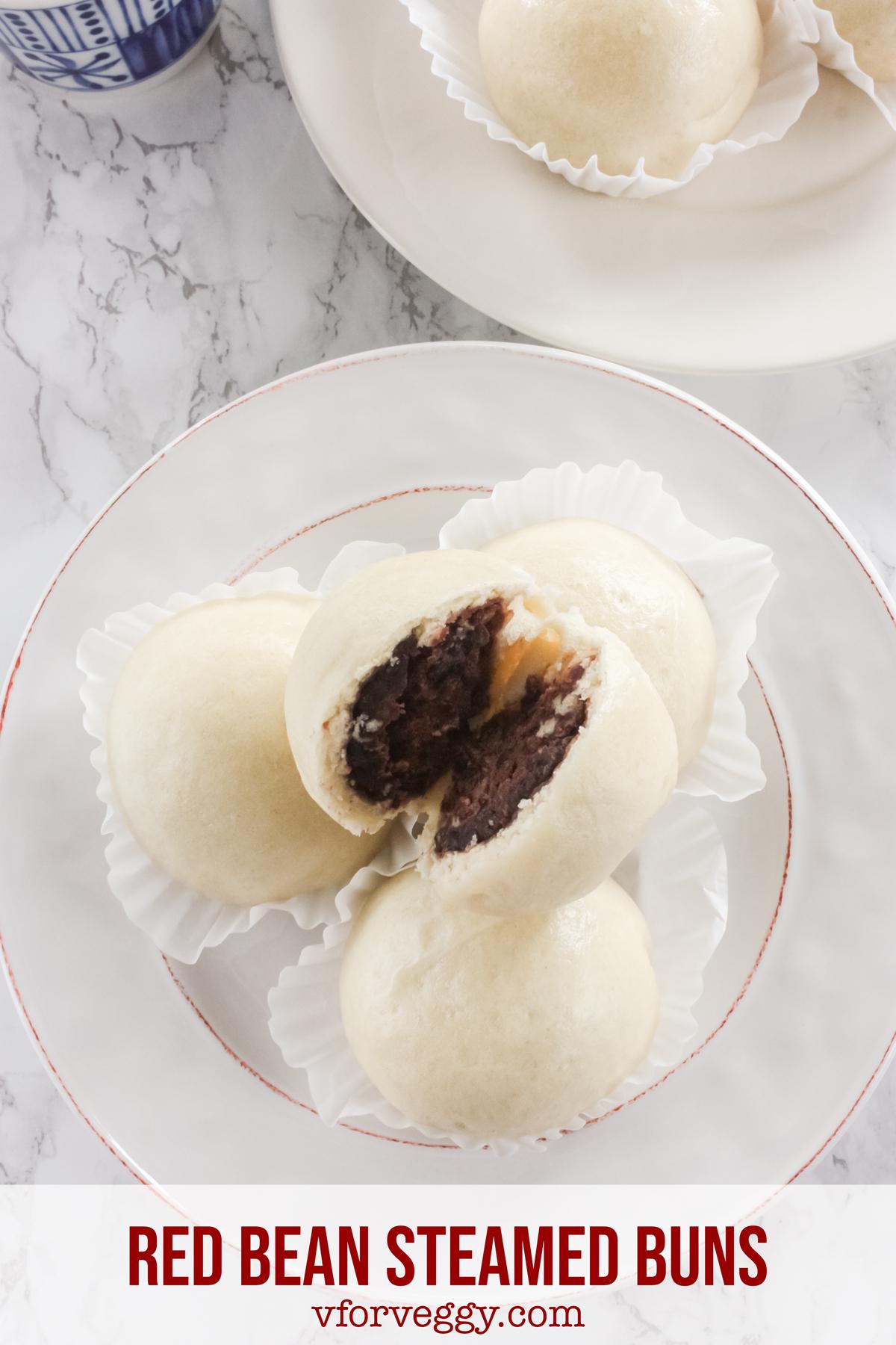 Red Bean Steamed Buns