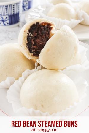 Red Bean Steamed Buns