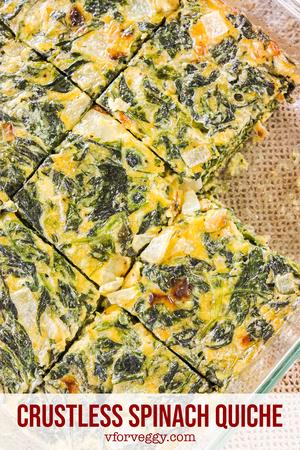 Crustless Spinach Quiche