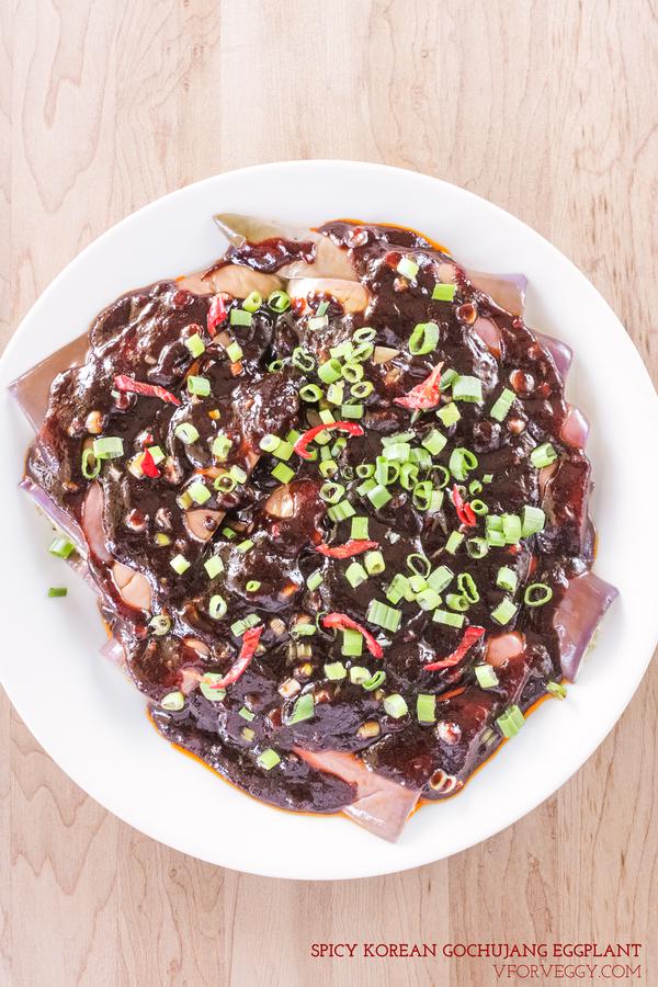Spicy Korean Gochujang Eggplant