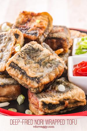 Deep Fried Nori Wrapped Tofu