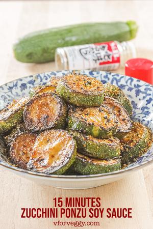 15 Minutes Zucchini Ponzu Soy Sauce
