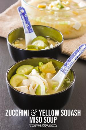 Zucchini & Yellow Squash Miso Soup