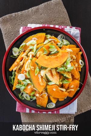 Kabocha Shimeji Stir Fry
