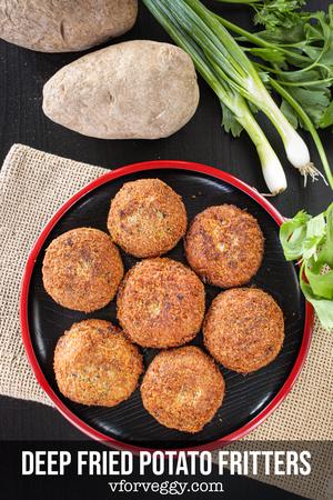 Deep Fried Potato Fritters