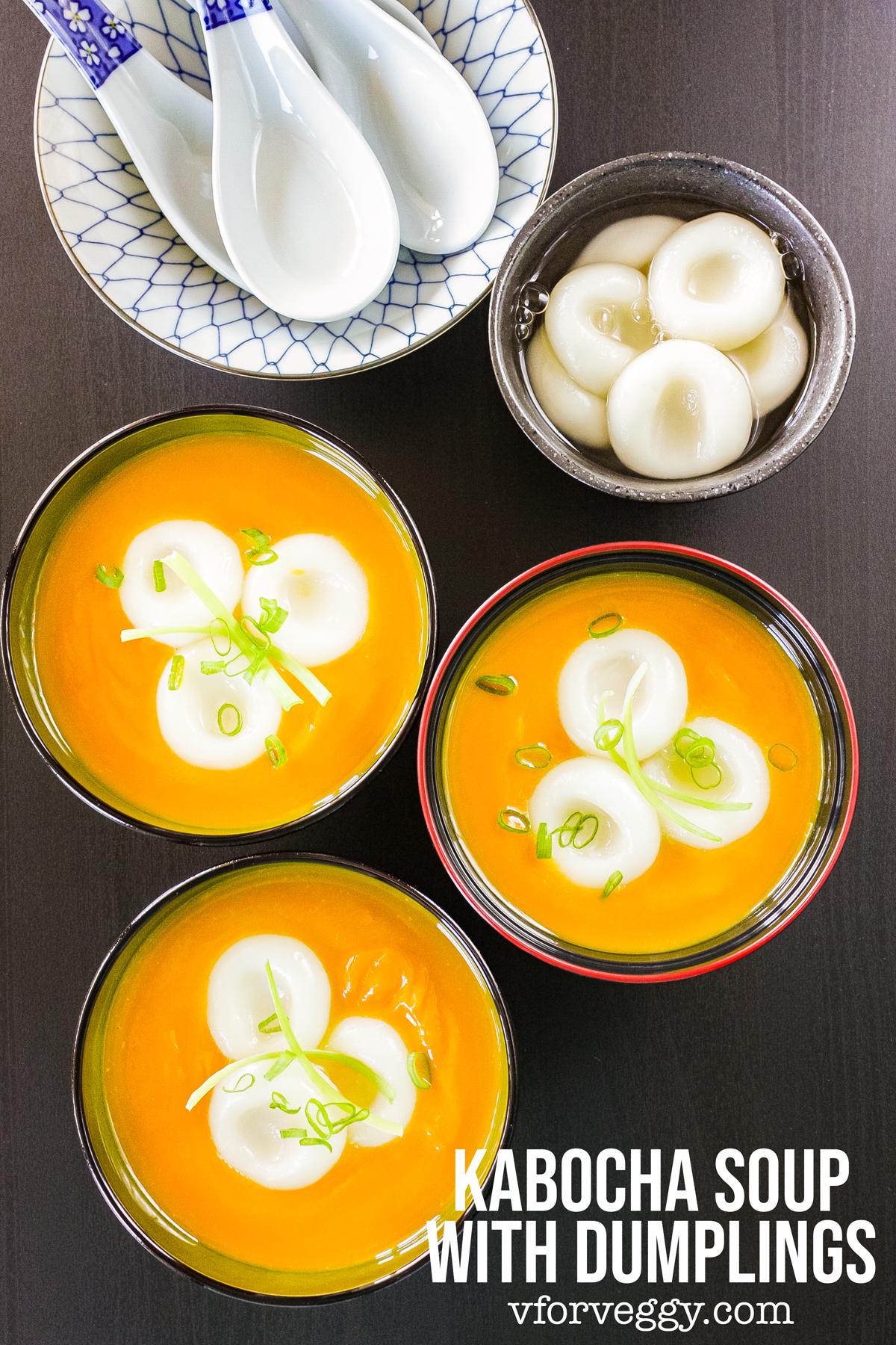 Kabocha Soup with Dumplings