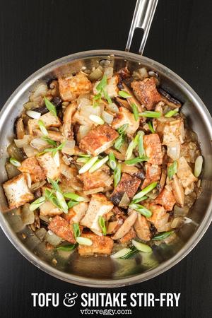 Tofu and Shitake Stir Fry