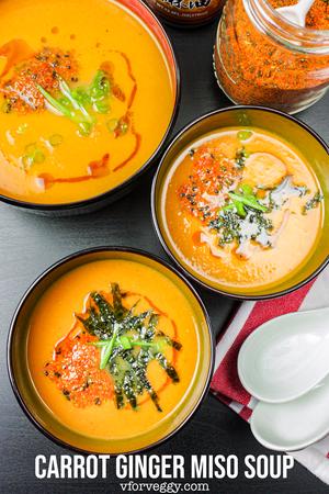 Carrot Ginger Miso Soup