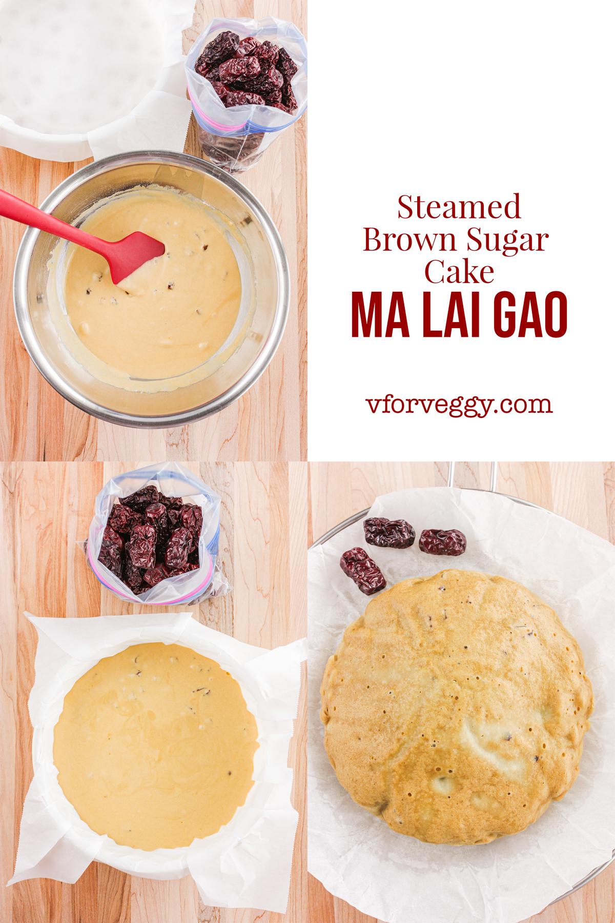 Ma Lai Gao - Steamed Brown Sugar Cake