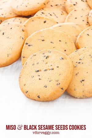 Miso & Black Sesame Seeds Cookies