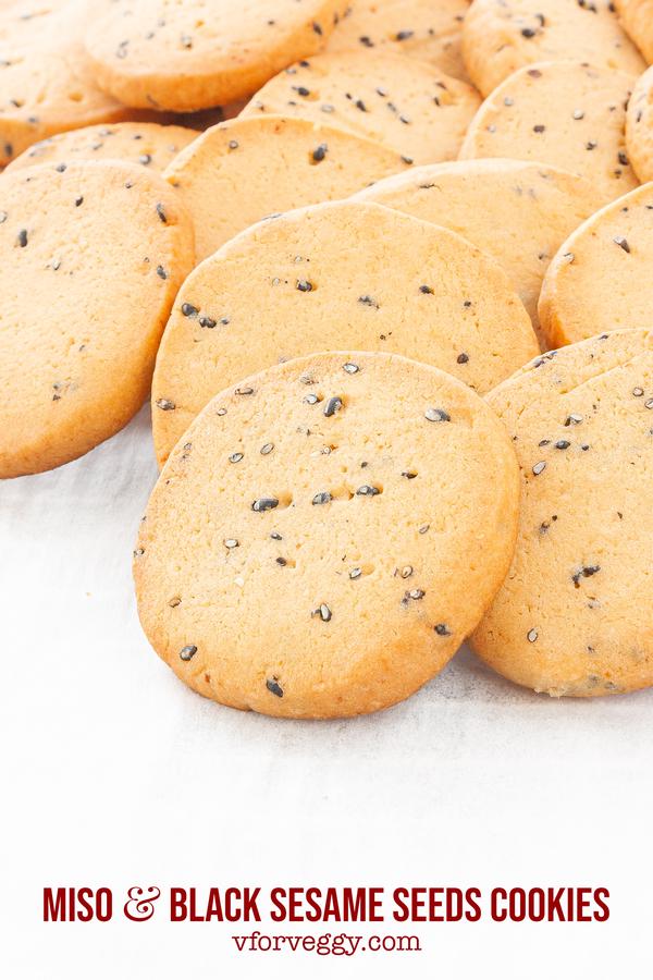 Miso & Black Sesame Seeds Cookies