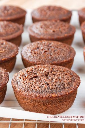 Chocolate Mochi Muffins