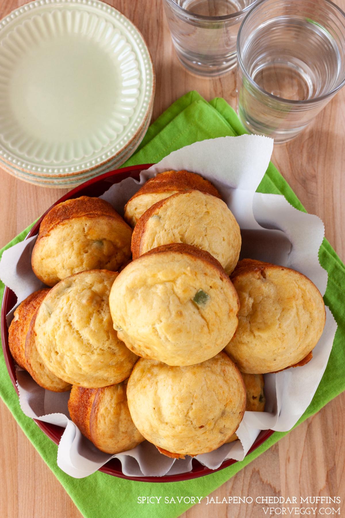 Spicy Jalapeno Cheddar Muffins