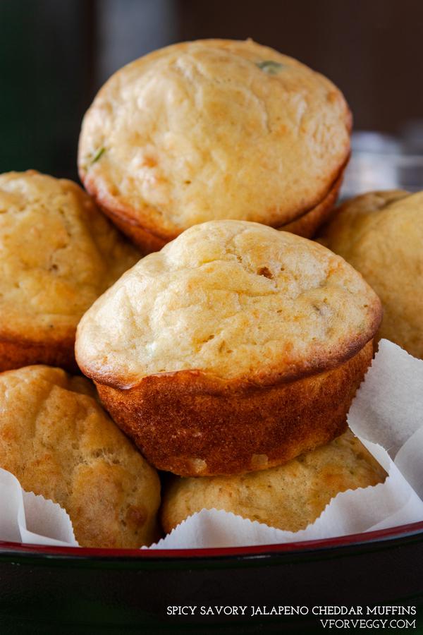 Spicy Jalapeno Cheddar Muffins
