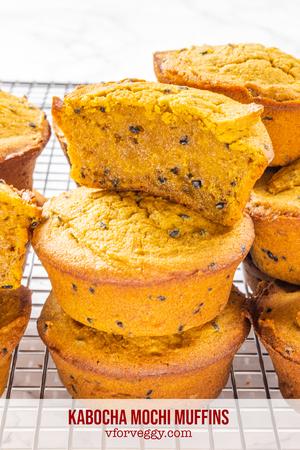 Kabocha Mochi Muffins