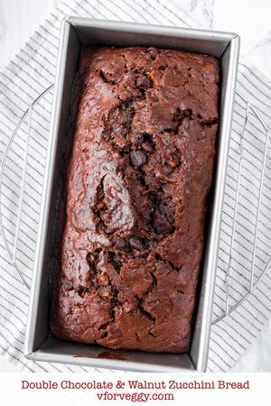 Double Chocolate & Walnut Zucchini Bread