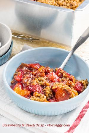 Strawberry and Peach Crisp